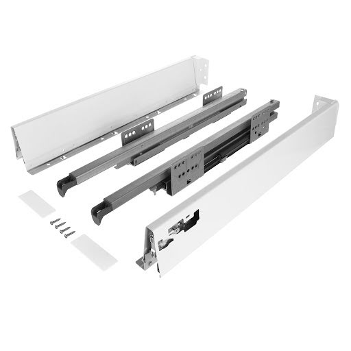 Riex NX40 Kit tiroir, coulisse double paroi, tiroir standard, 86/500 mm, blanc