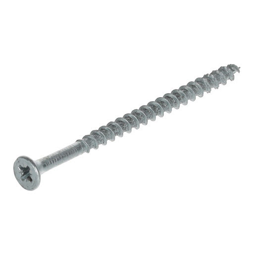 Spax Screw for chipboard, 5,0x80 mm, PZ (Z2), flat countersunk head, white zinc (100 pcs pack)