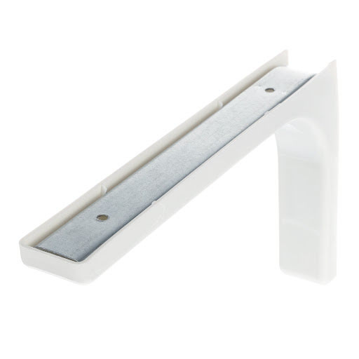 Riex JK28 Shelf support with plastic cover, 237×143×34 mm, white
