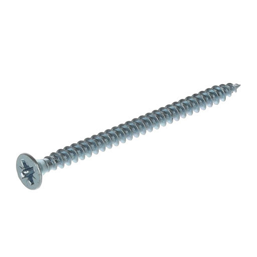 Riex Screw 3,5x50 mm, PZ (PZ2), countersunk, white zinc (500 pcs pack)