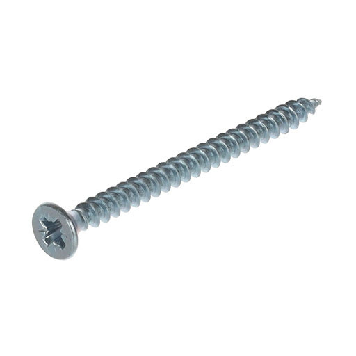 Riex Screw 4,0x50 mm, PZ, tête fraisée, boite 500 pcs, zingué blanc