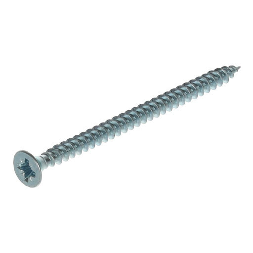 Riex Schrauben 4,0x60 mm, PZ, Senkkopf, Weiß verzinkt (Packung 300 Stück)