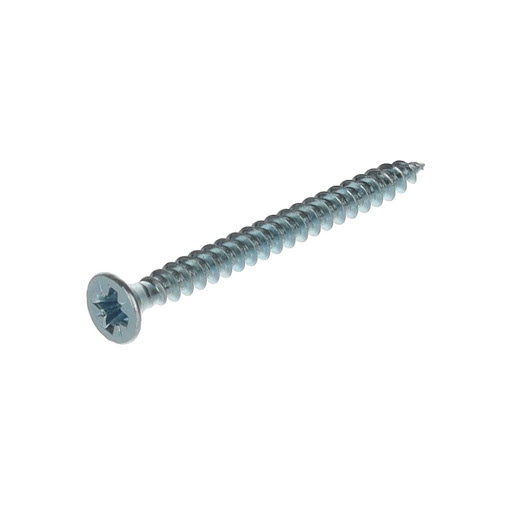 Riex Schrauben 3,5x40 mm, PZ, Senkkopf, Weiß verzinkt (Packung 500 Stück)