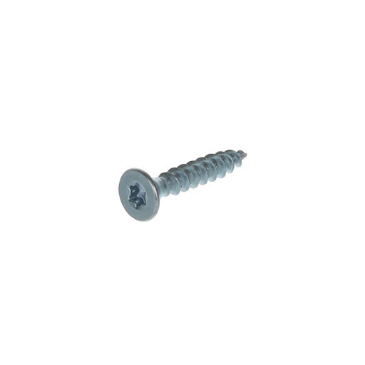 Riex Schrauben 3,5x20 mm, TX, Senkkopf, Weiß verzinkt (Packung 1000 Stück)