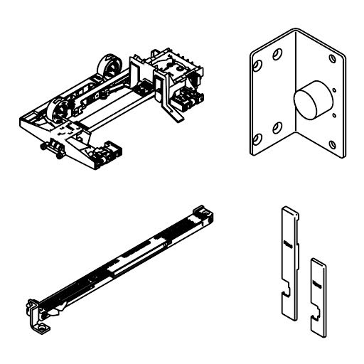 Hawa Concepta III 25/35, pull slide-in sada, levá