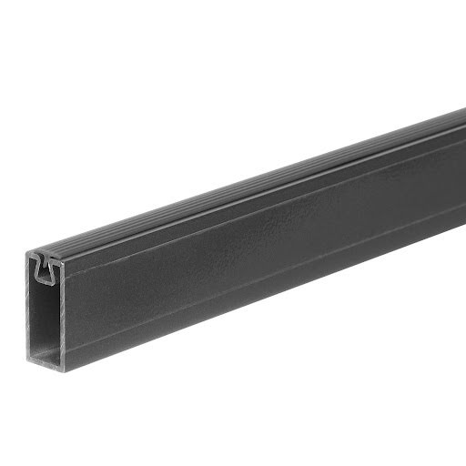 Riex VX34 Wardrobe bar, square, 30x15 mm, 3000 mm, dark grey