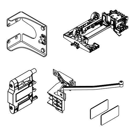 Hawa Folding Concepta III 20 Push, slide-in set, left