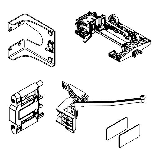 Hawa Folding Concepta III 20 Push, slide-in set, right