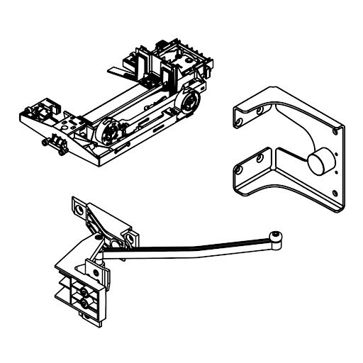 Hawa Folding Concepta III 20/25 Pull, slide-in set, right