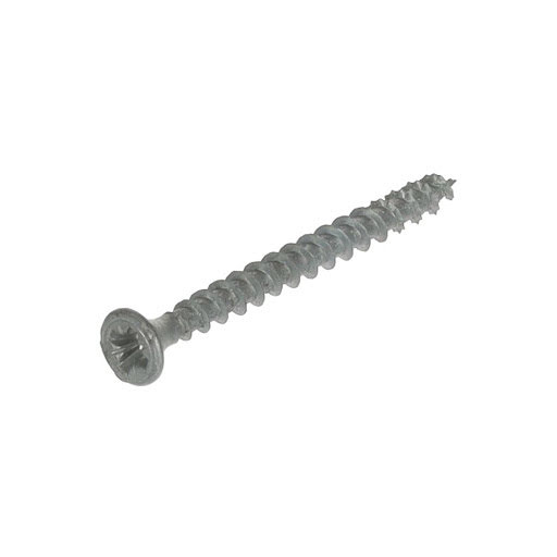 Spax Screw for chipboard, 3,5x45mm, PZ2, flat ctrsunk head, full thread, white zinc (1000 pcs pack)