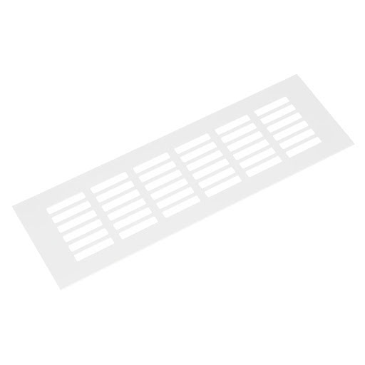 Riex GV44 Grille de aération aluminium, 80x250 mm, blanc