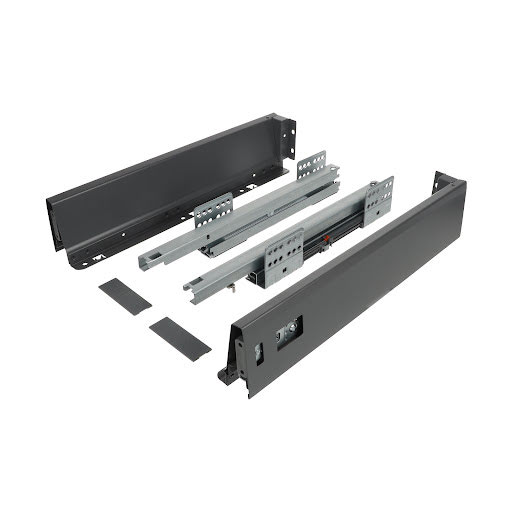 Riex ND30 Double wall slide, basic drawer, 86/400 mm, dark grey